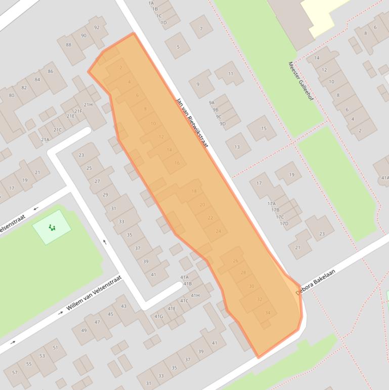 Kaart van postcodegebied 1962WR.