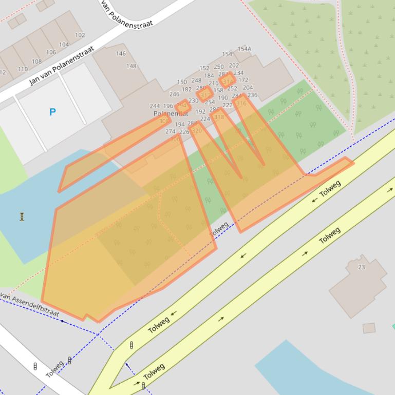Kaart van postcodegebied 1962XL.