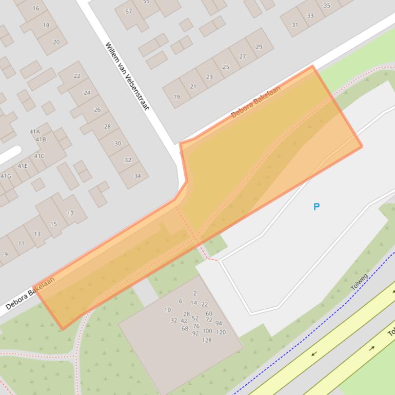 Kaart van postcodegebied 1962XP.