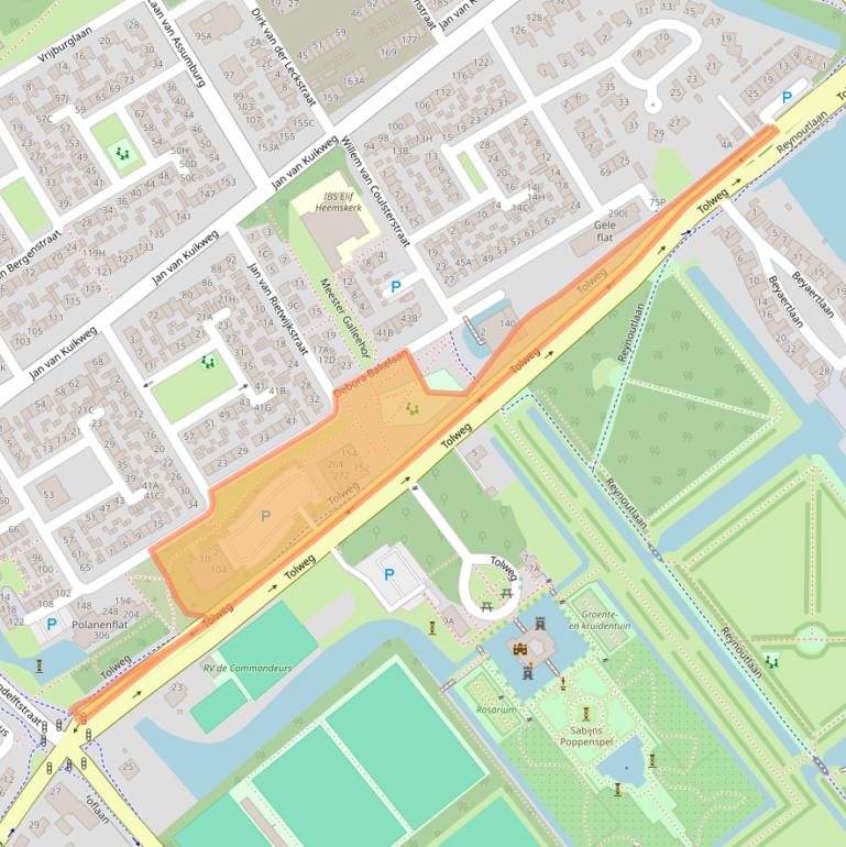 Kaart van postcodegebied 1962XR.