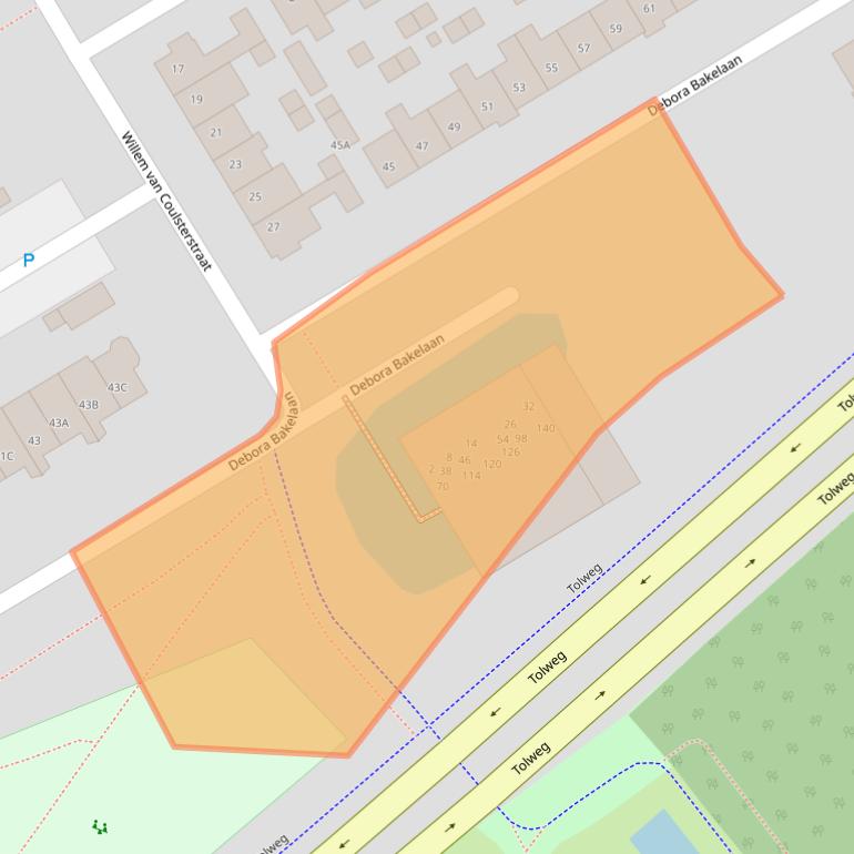 Kaart van postcodegebied 1962XS.