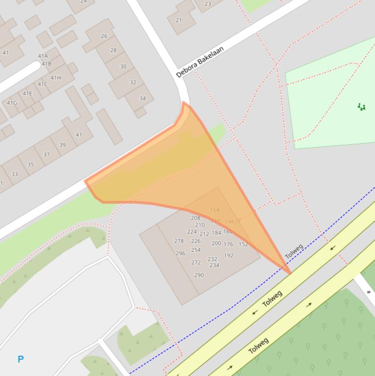 Kaart van postcodegebied 1962XT.