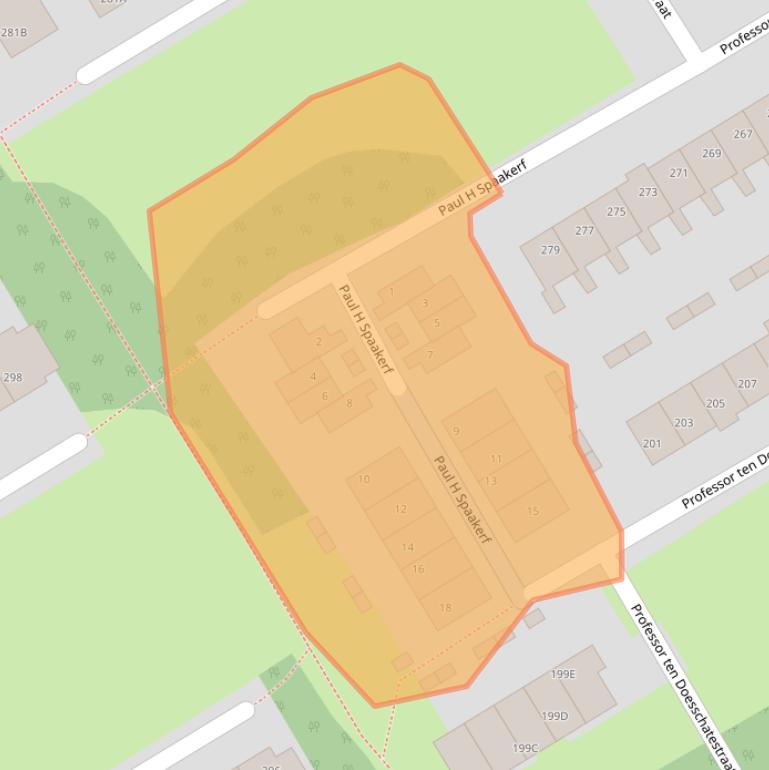 Kaart van postcodegebied 1963AA.