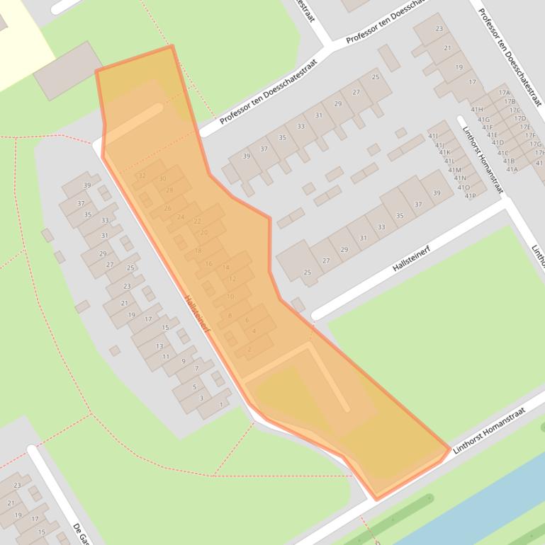 Kaart van postcodegebied 1963AD.