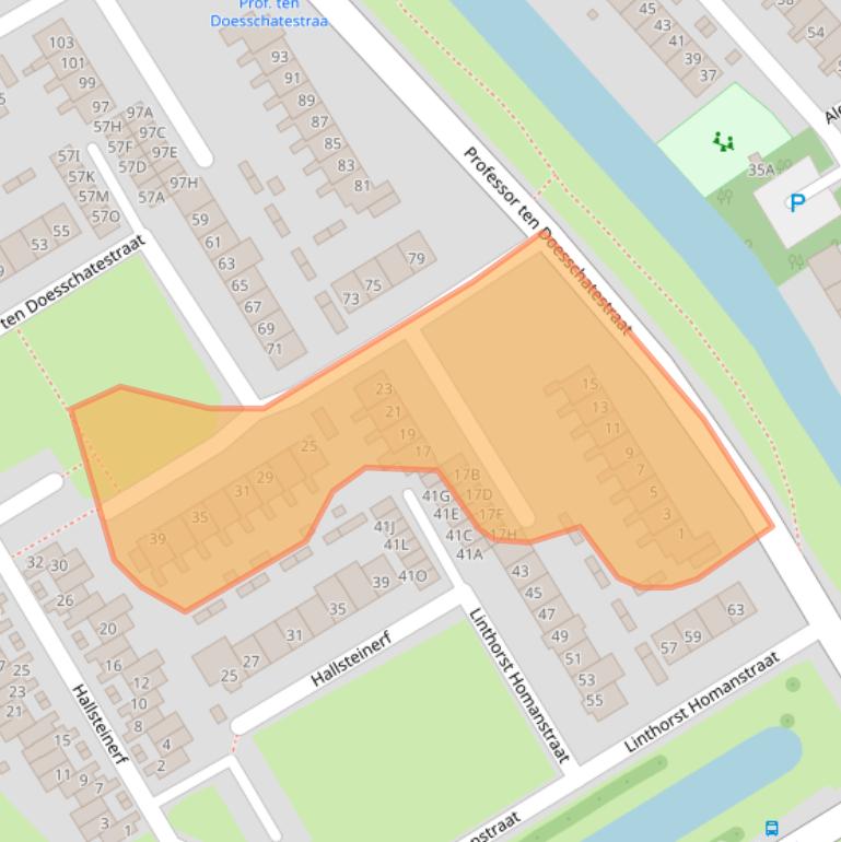 Kaart van postcodegebied 1963AP.