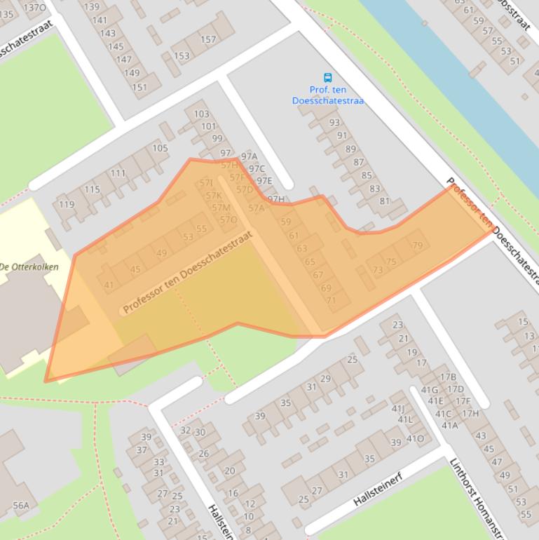 Kaart van postcodegebied 1963AR.