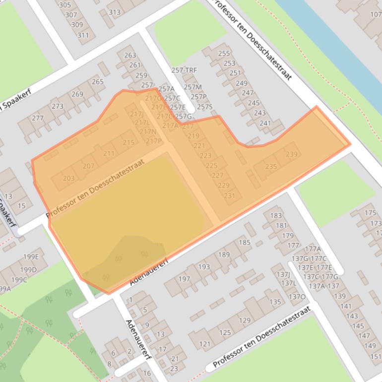 Kaart van postcodegebied 1963AW.