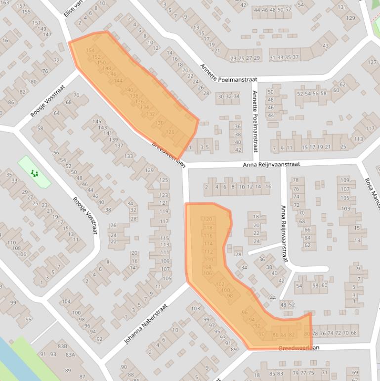 Kaart van postcodegebied 1963BP.