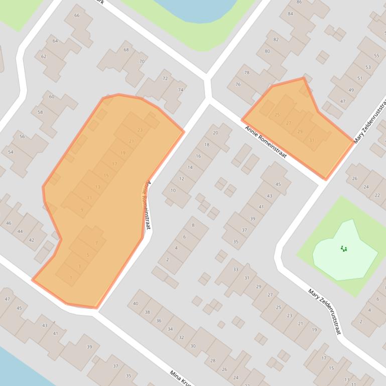 Kaart van postcodegebied 1963BZ.