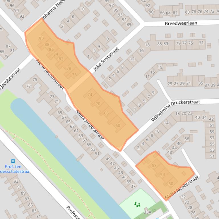 Kaart van postcodegebied 1963CD.