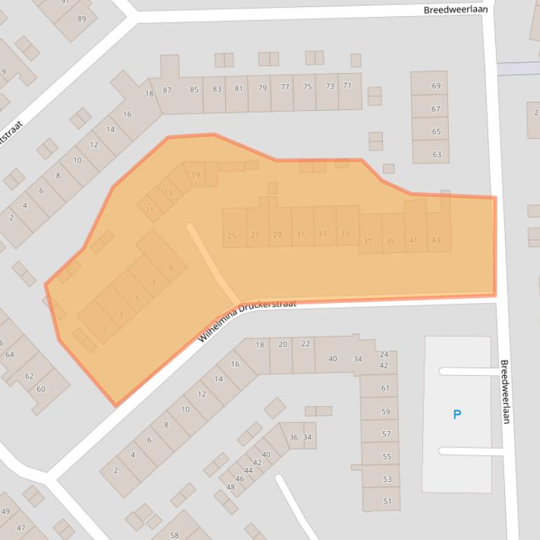 Kaart van postcodegebied 1963CE.
