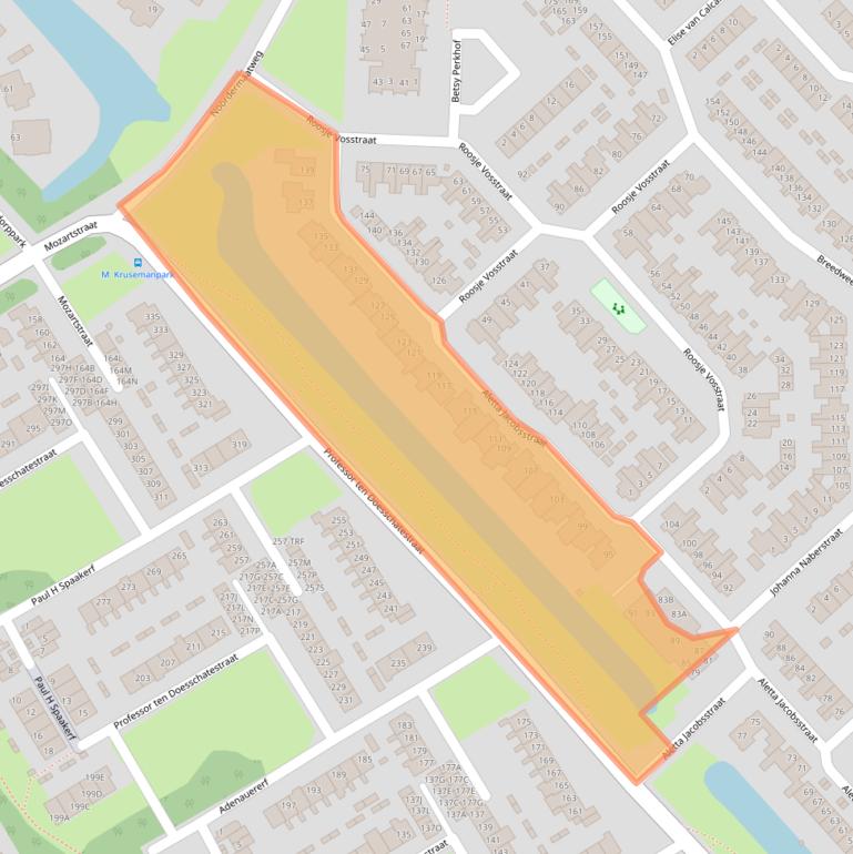 Kaart van postcodegebied 1963CM.