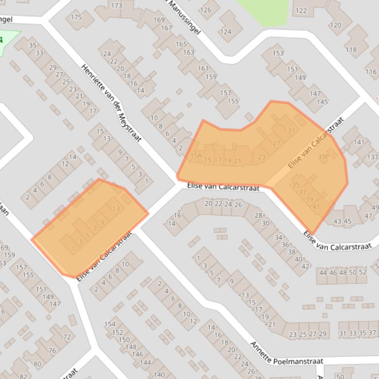 Kaart van postcodegebied 1963DC.