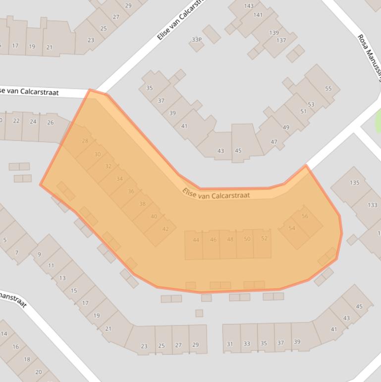 Kaart van postcodegebied 1963DG.