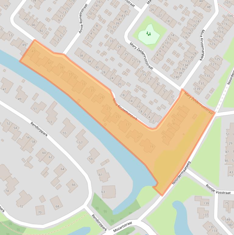 Kaart van postcodegebied 1963EE.