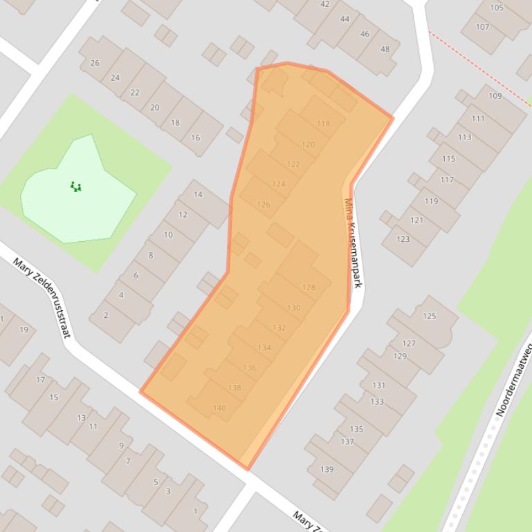 Kaart van postcodegebied 1963EN.