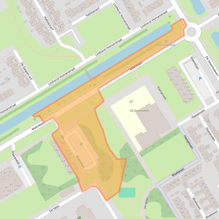 Kaart van postcodegebied 1963KG.