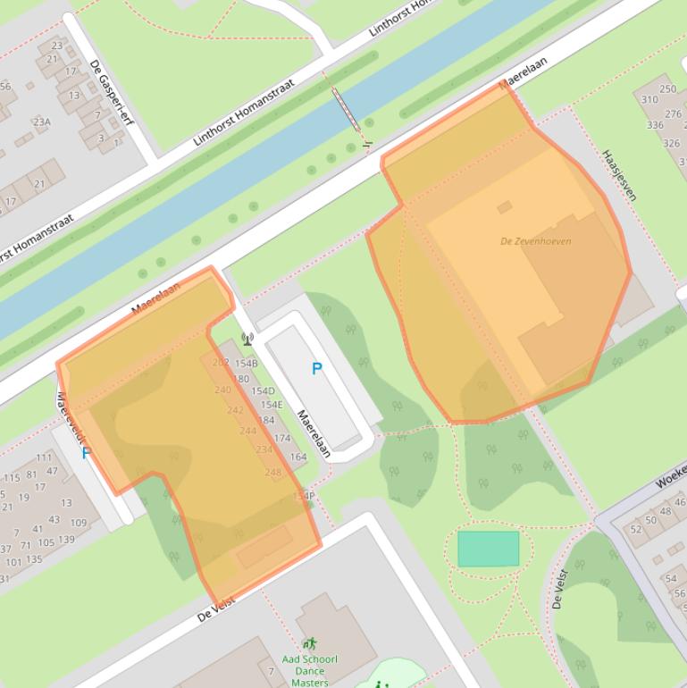 Kaart van postcodegebied 1963KH.