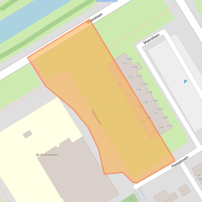 Kaart van postcodegebied 1963KK.