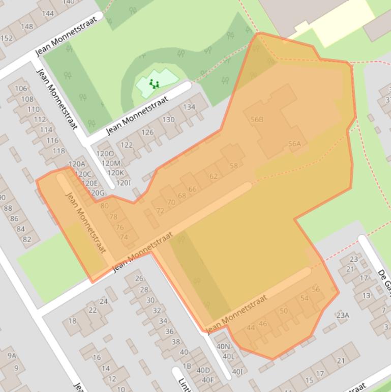 Kaart van postcodegebied 1963KR.