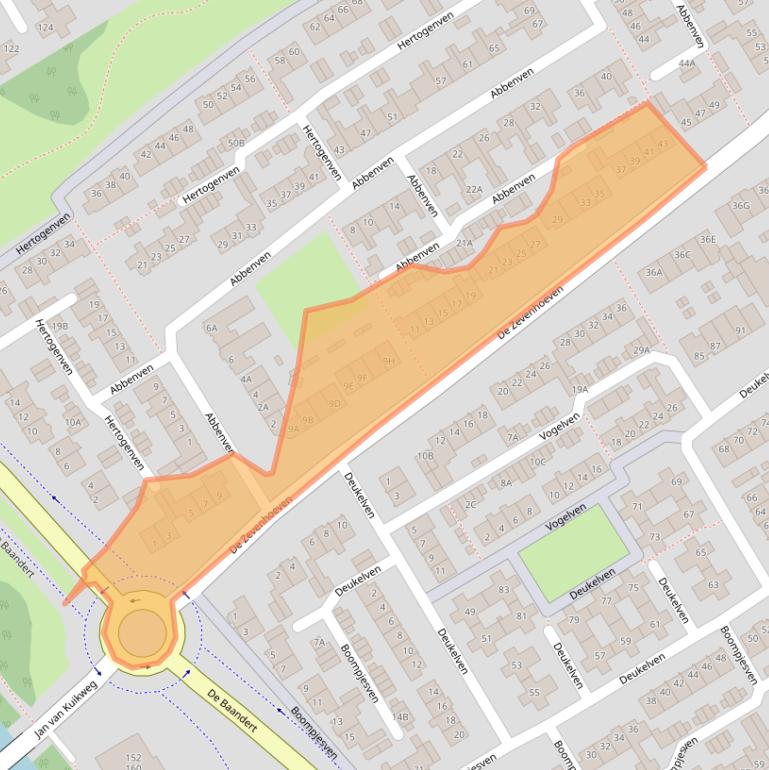 Kaart van postcodegebied 1963SB.