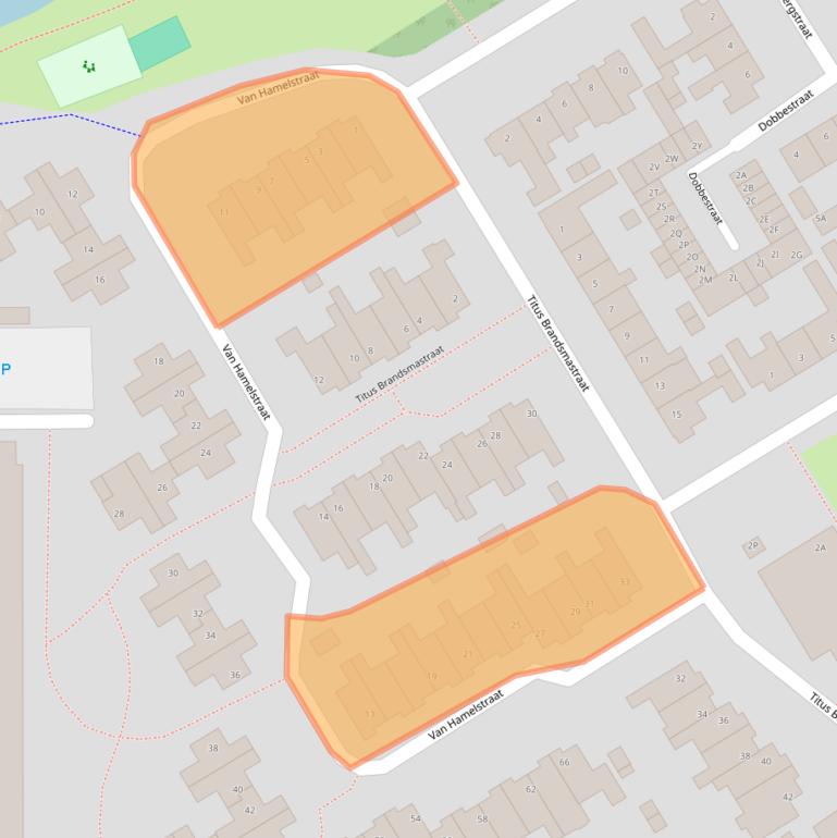Kaart van postcodegebied 1964EA.