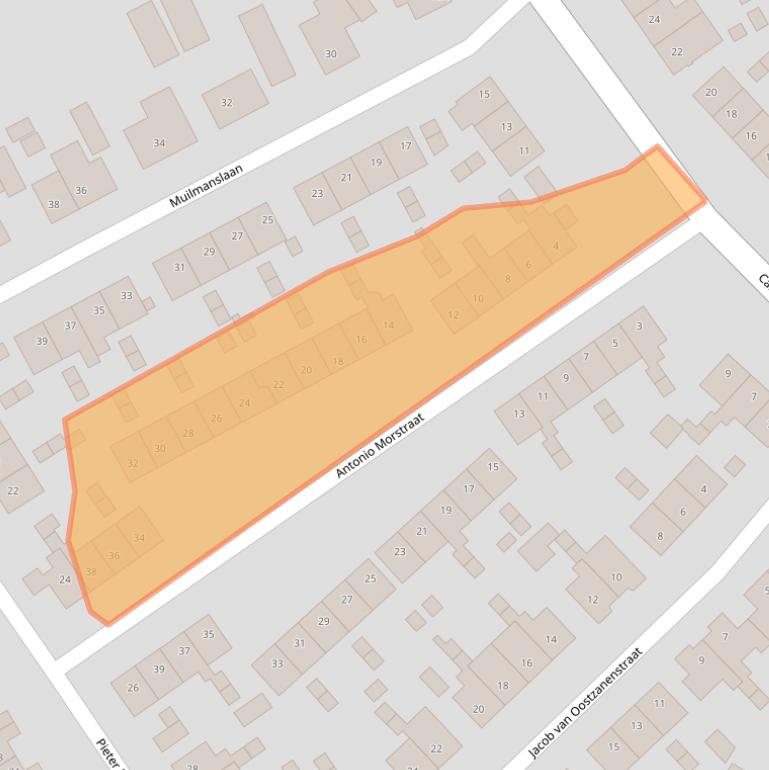Kaart van postcodegebied 1964EV.