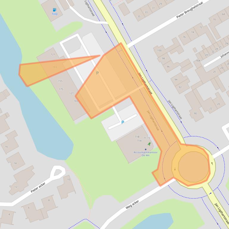 Kaart van postcodegebied 1964HB.