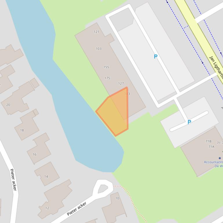 Kaart van postcodegebied 1964HC.