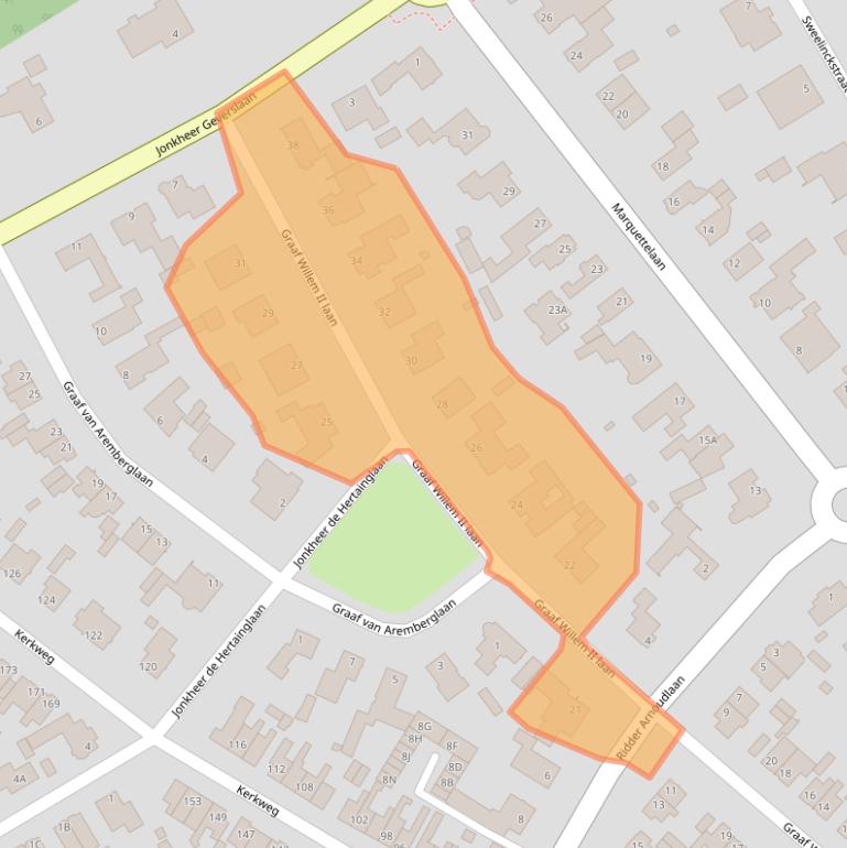 Kaart van postcodegebied 1964JN.