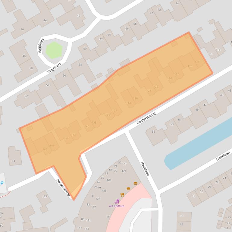 Kaart van postcodegebied 1964KD.