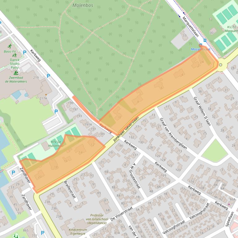 Kaart van postcodegebied 1964KH.