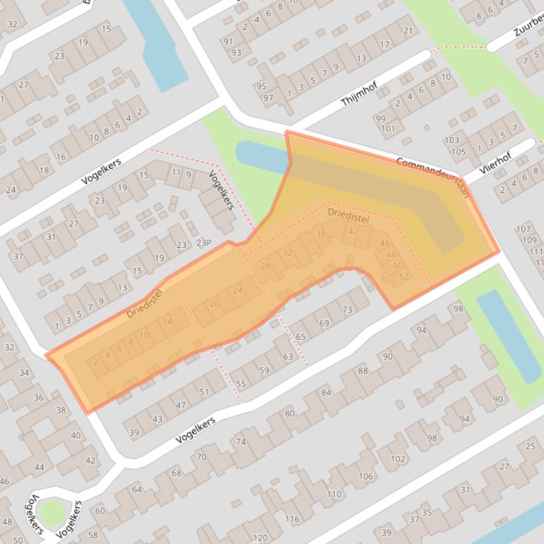 Kaart van postcodegebied 1964LE.