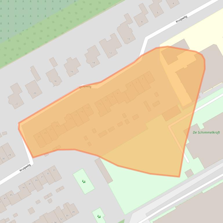 Kaart van postcodegebied 1964MA.