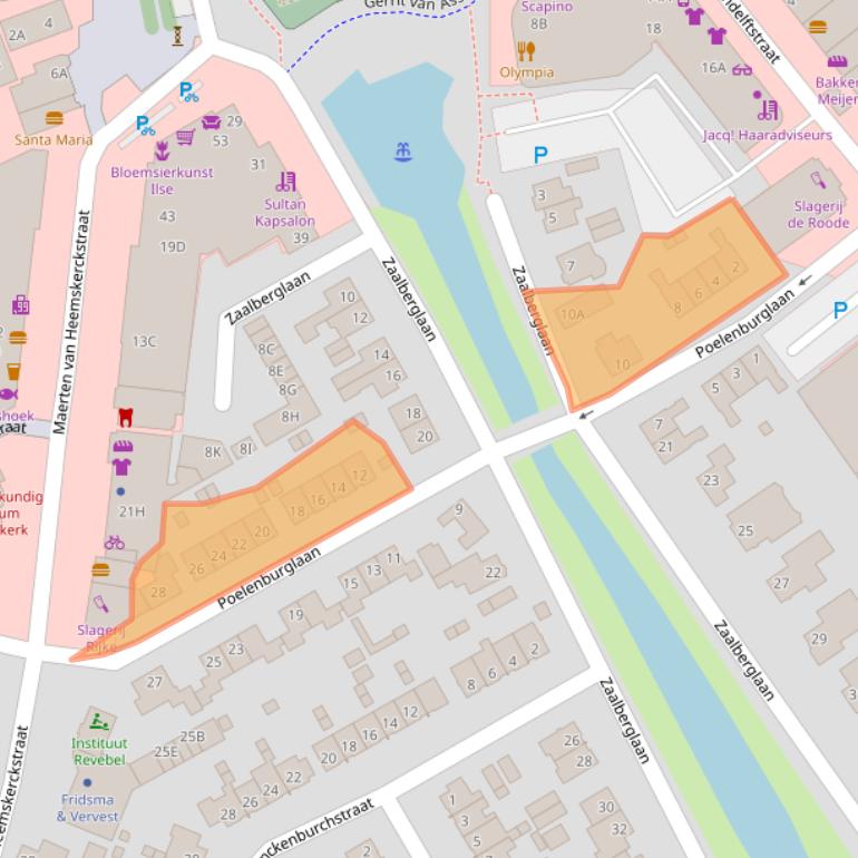 Kaart van postcodegebied 1964NN.