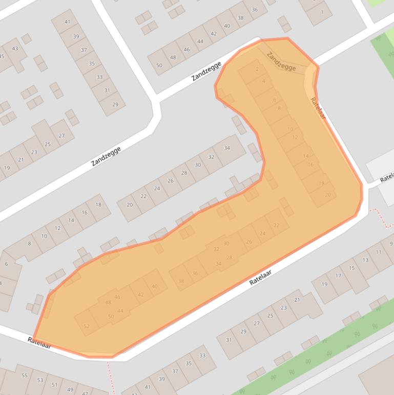 Kaart van postcodegebied 1964PM.