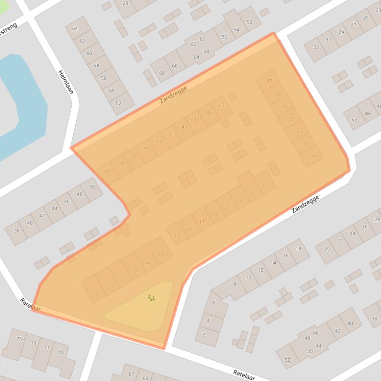 Kaart van postcodegebied 1964PN.