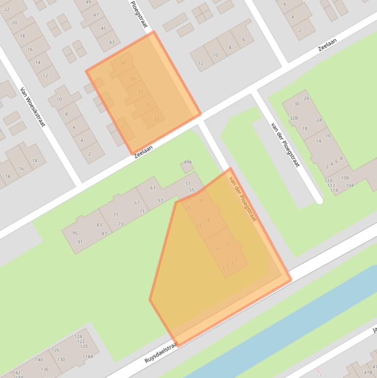 Kaart van postcodegebied 1964SK.