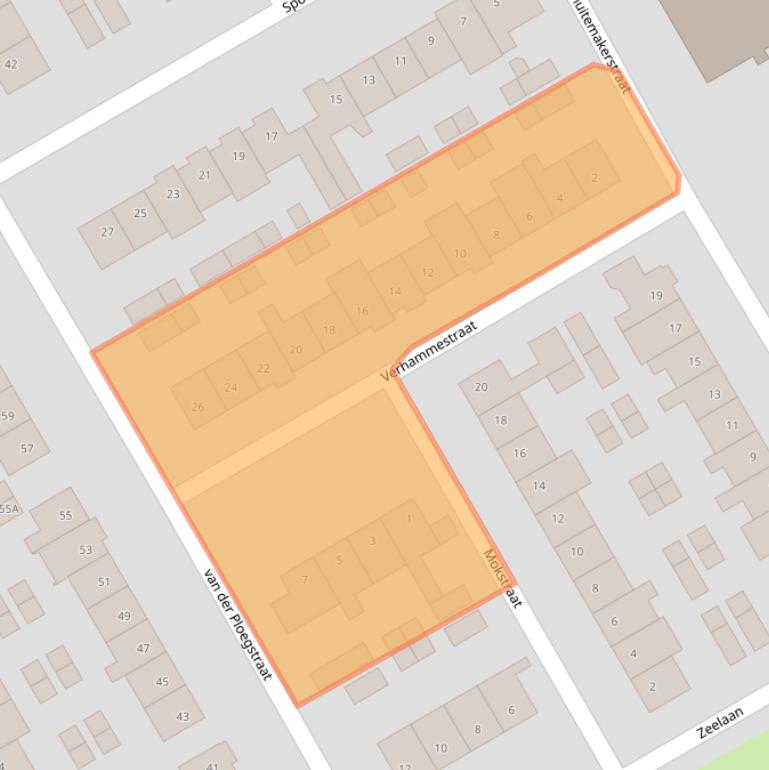 Kaart van postcodegebied 1964TG.