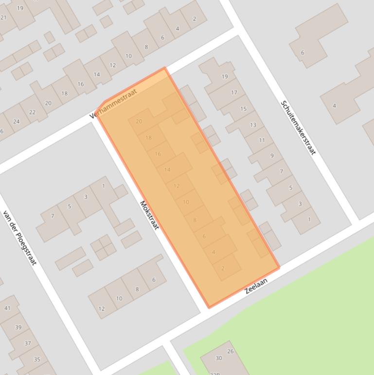 Kaart van postcodegebied 1964TH.