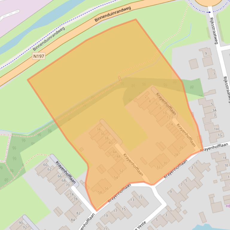 Kaart van postcodegebied 1965AE.