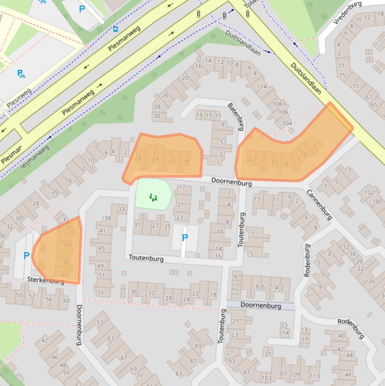 Kaart van postcodegebied 1965BS.