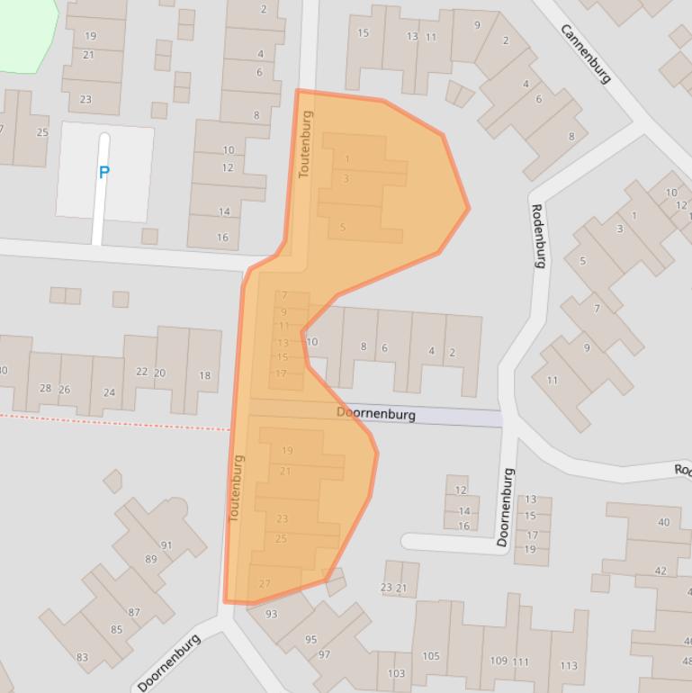 Kaart van postcodegebied 1965BW.