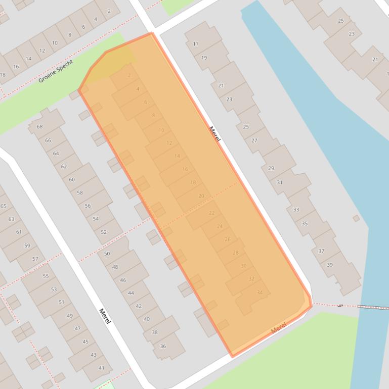 Kaart van postcodegebied 1965ER.