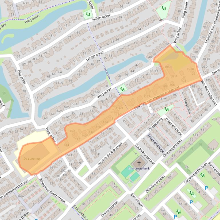 Kaart van postcodegebied 1965GG.
