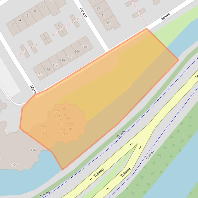 Kaart van postcodegebied 1965GP.