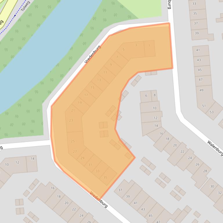 Kaart van postcodegebied 1965MA.
