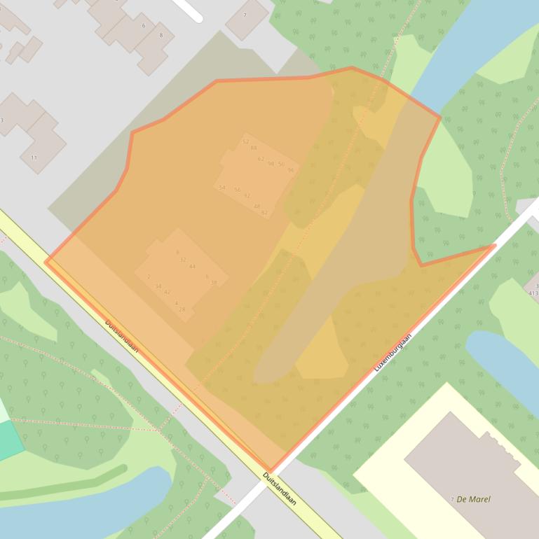 Kaart van postcodegebied 1965NA.