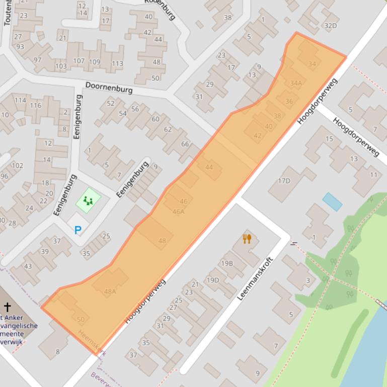 Kaart van postcodegebied 1965ND.