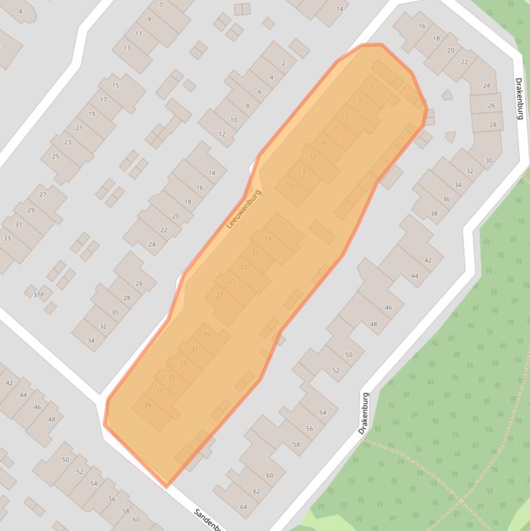 Kaart van postcodegebied 1965NN.